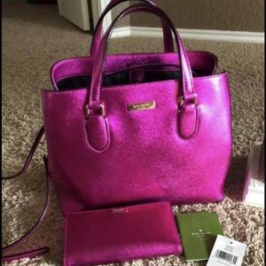 Kate Spade Laurel Way purse & wallet in bajarose